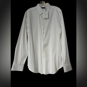 Theory White Dress Shirt Classic Business Style